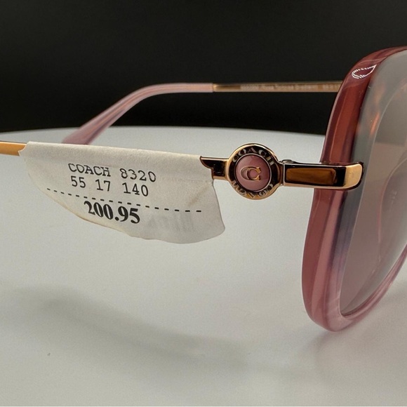 COACH HC 8320 56505M ROSE HAVANA GRADIENT AUTHENTIC FRAMES SUNGLASSES 55-17. NEW - Picture 7 of 12